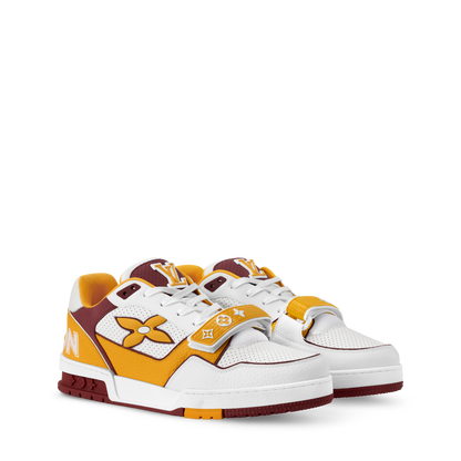 Louis Vuitton LV Trainer Yellow Velcro Strap Sneaker